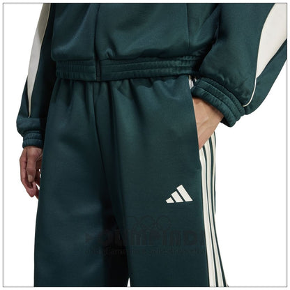 Pantaloni Tuta Donna Adidas W Stadium TP - JW0529 Verde Scuro | Stile Retro e Gamba Larga