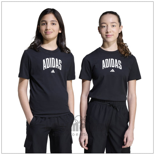 T-shirt Ragazzo Adidas J Colleg T - JV5192 Nera | Stile College