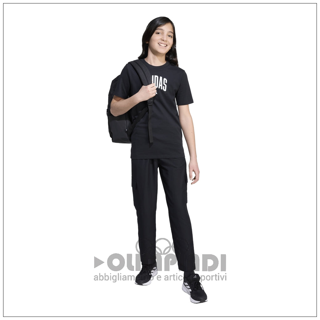 T-shirt Ragazzo Adidas J Colleg T - JV5192 Nera | Stile College