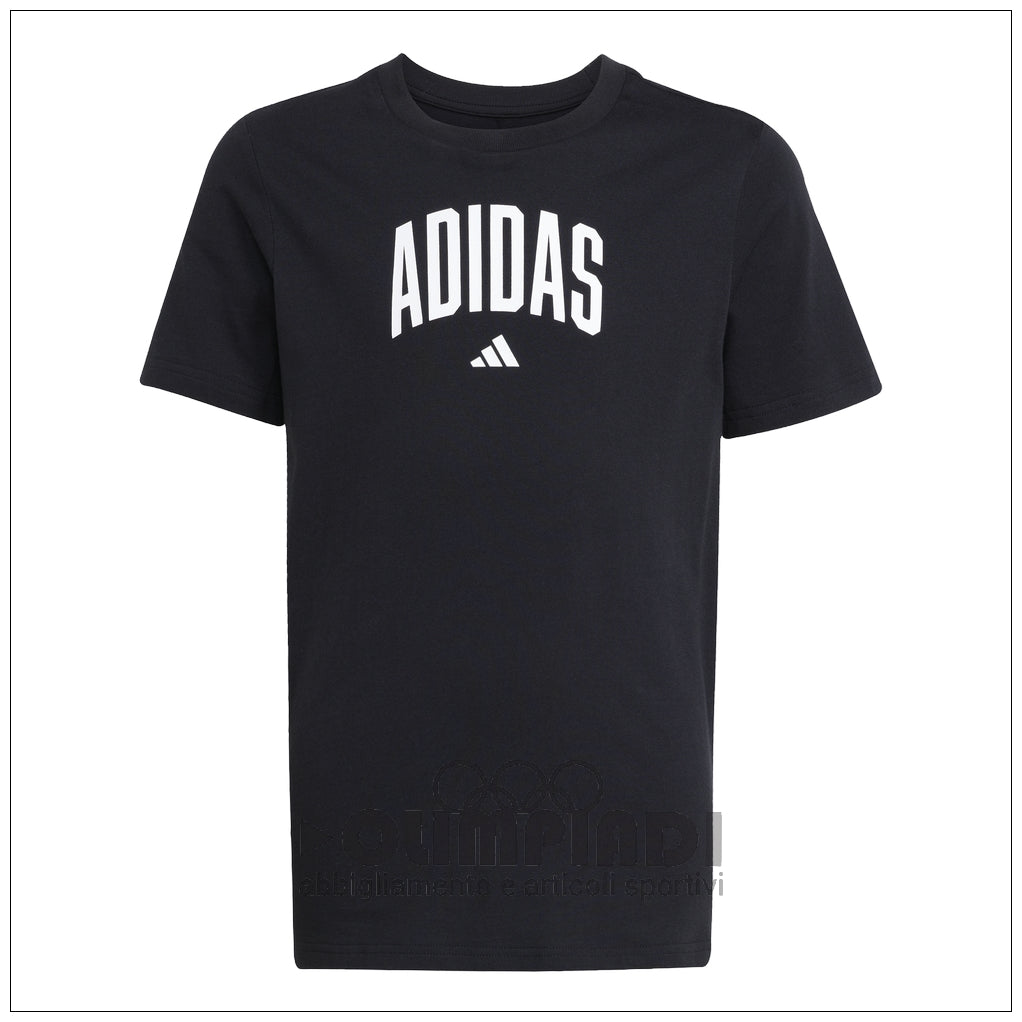 T-shirt Ragazzo Adidas J Colleg T - JV5192 Nera | Stile College