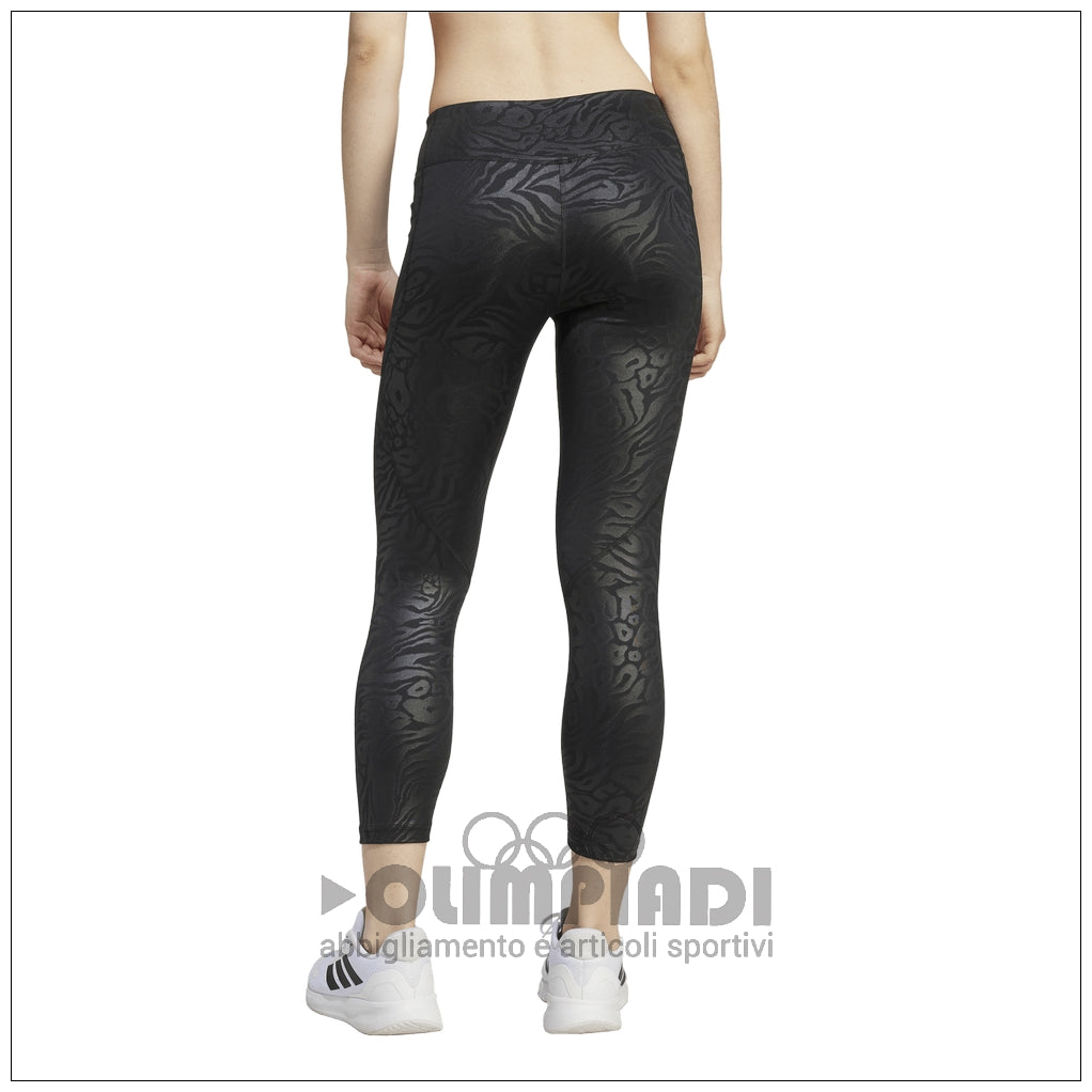 Leggings Ragazza Adidas JG OPT PR LEG - JM3911 Neri | Stampa Animalier