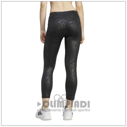 Leggings Ragazza Adidas JG OPT PR LEG - JM3911 Neri | Stampa Animalier