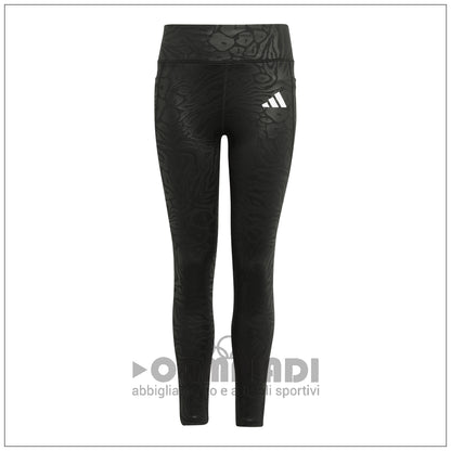 Leggings Ragazza Adidas JG OPT PR LEG - JM3911 Neri | Stampa Animalier
