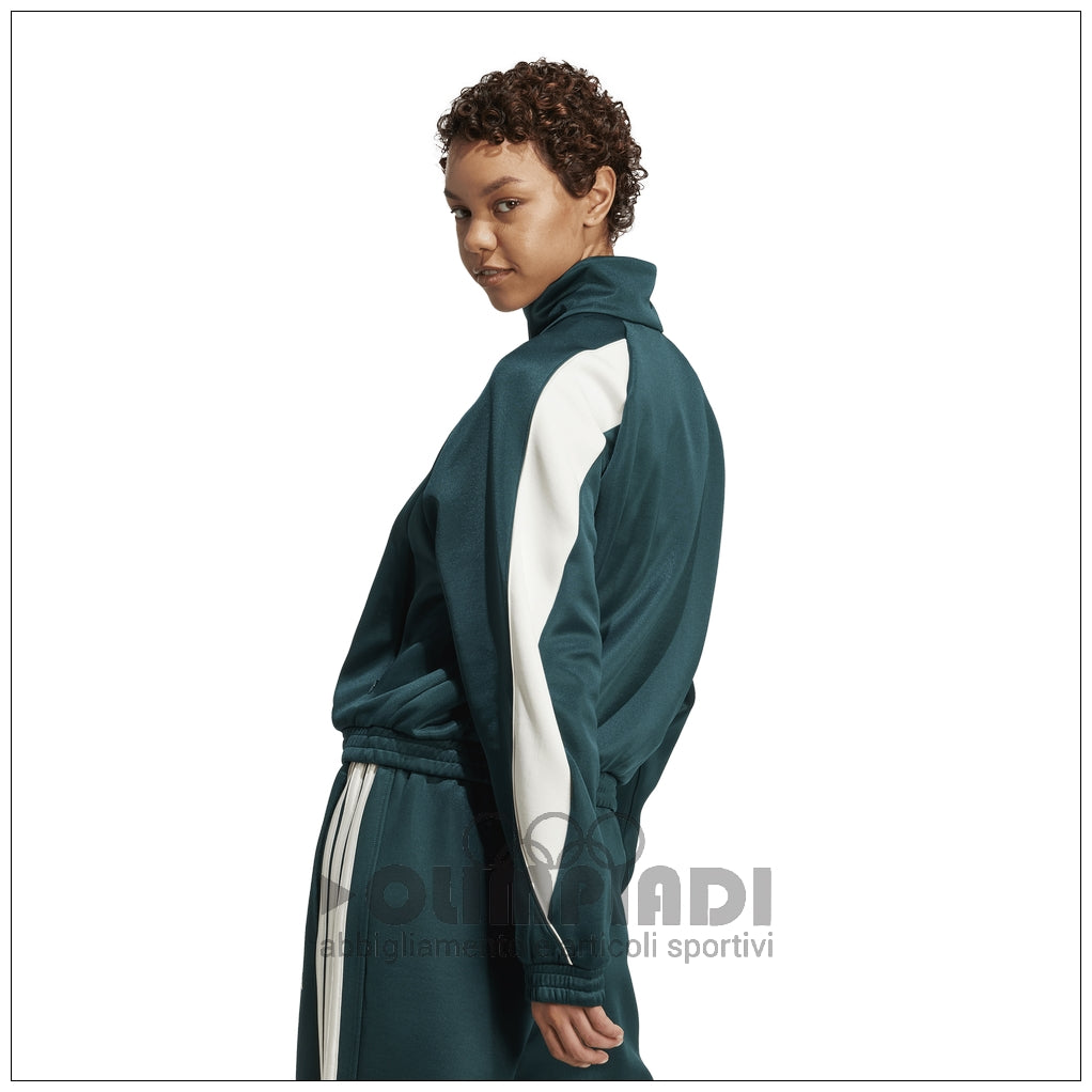 Giacca Sportiva Donna Adidas W Stadium TT - JW0528 Verde | Stile Retro