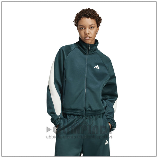 Giacca Sportiva Donna Adidas W Stadium TT - JW0528 Verde | Stile Retro
