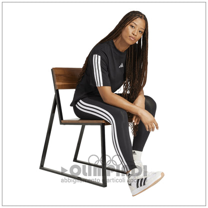Leggings Donna Adidas W 3S SJ - JE0072 Neri | Stile Iconico e Comfort