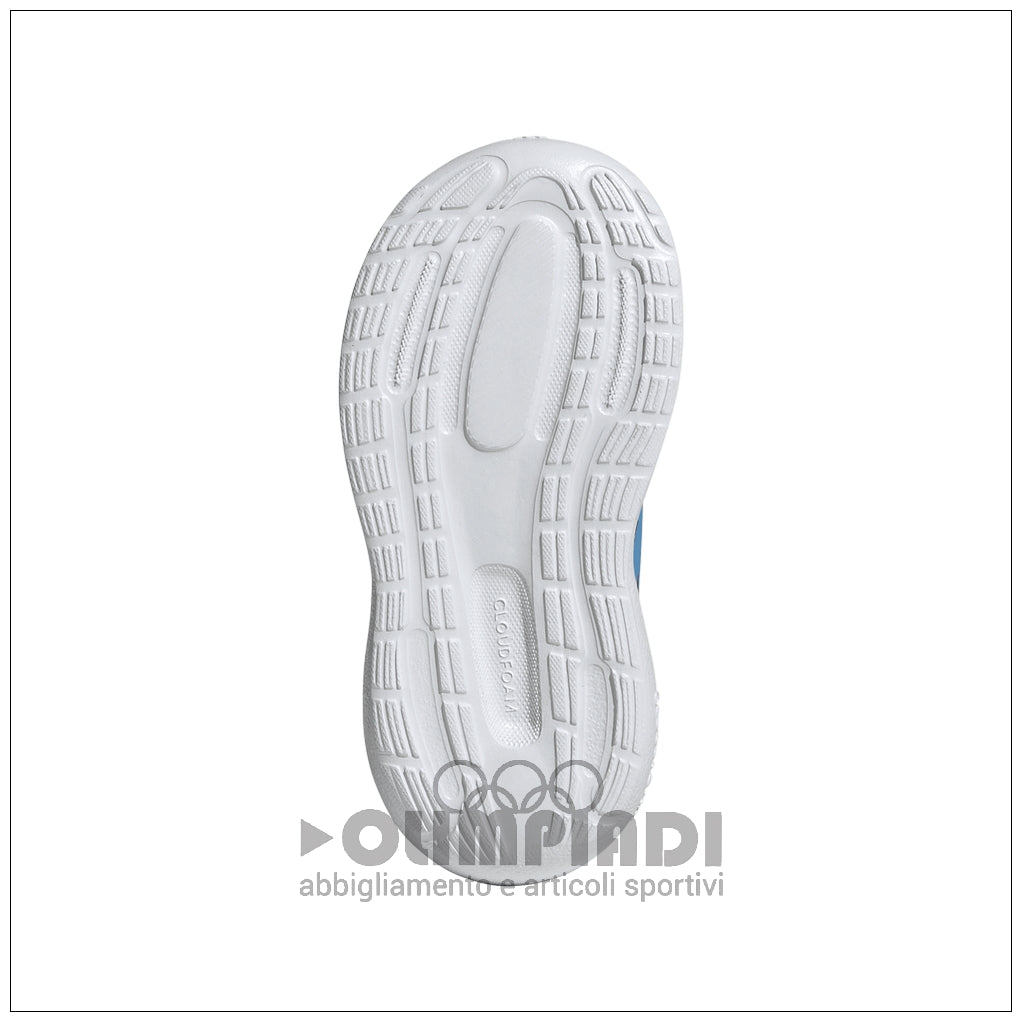 Scarpe Neonato Adidas Runfalcon 5 EL I - IH6865 Nero e Celeste | Primi Passi