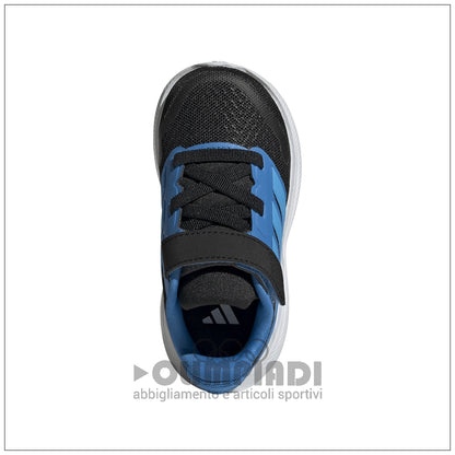 Scarpe Neonato Adidas Runfalcon 5 EL I - IH6865 Nero e Celeste | Primi Passi