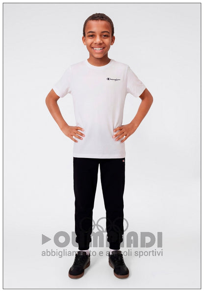 Pantaloni Tuta Bambino Champion Rib Cuff - 307051 Neri | Comfort per la Scuola
