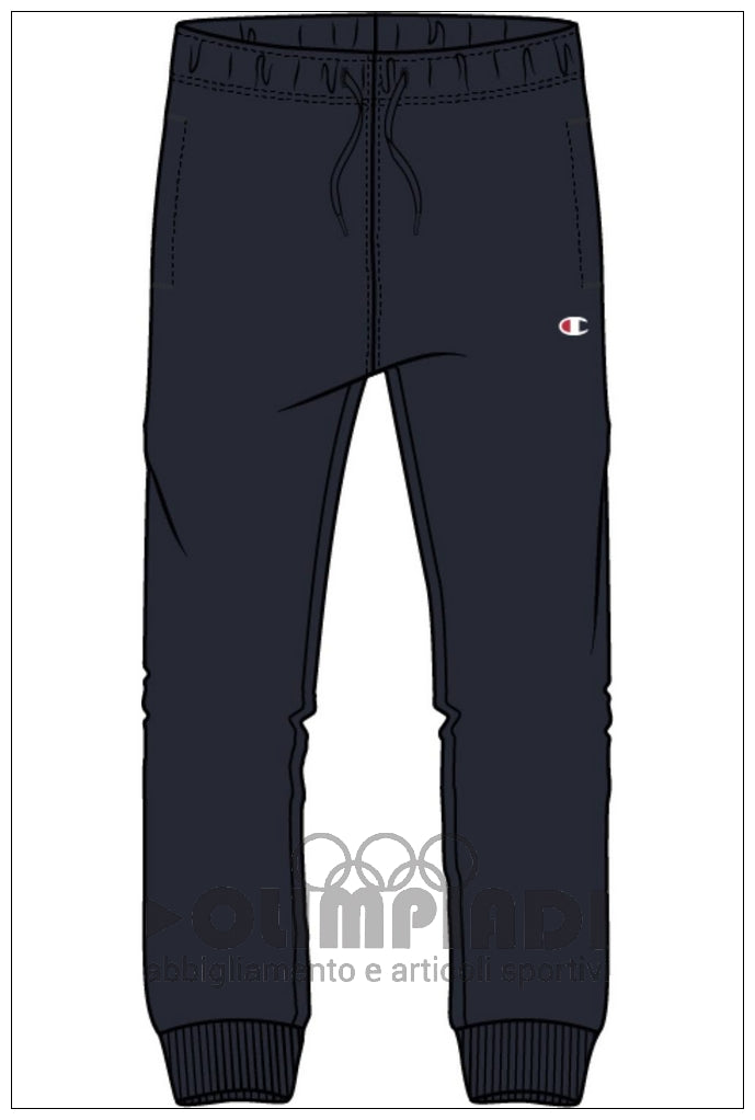 Pantaloni Tuta Ragazzo Champion Rib Cuff - 307051 Blu Navy | Cotone