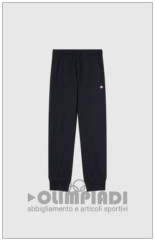 Pantaloni Tuta Ragazzo Champion Rib Cuff - 307051 Blu Navy | Cotone