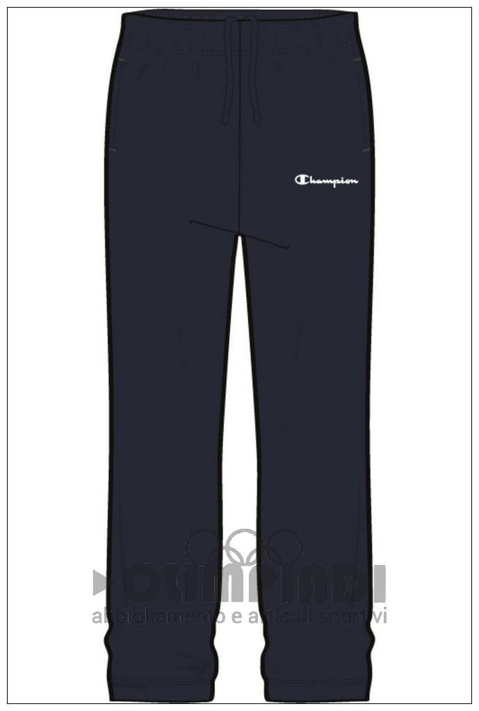 Pantaloni Tuta Uomo Champion Straight Hem - 221805 Blu Navy