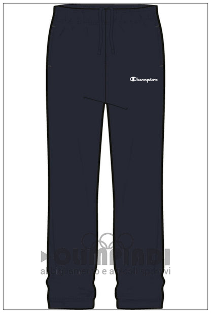 Pantaloni Tuta Uomo Champion Straight Hem - 221805 Blu Navy