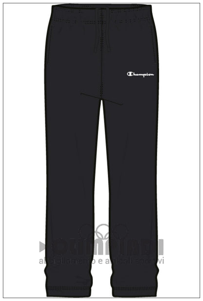 Pantaloni Tuta Uomo Champion Straight Hem - 221805 Neri | Cotone