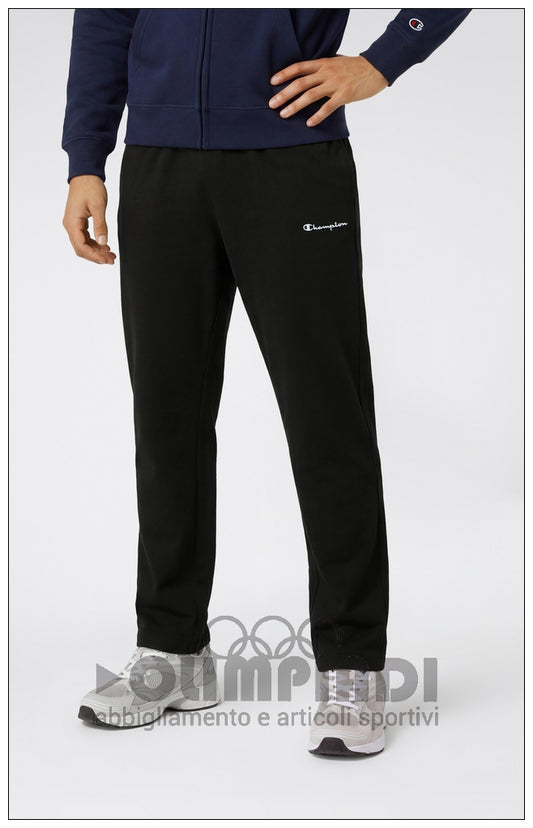Pantaloni Tuta Uomo Champion Straight Hem - 221805 Neri | Cotone