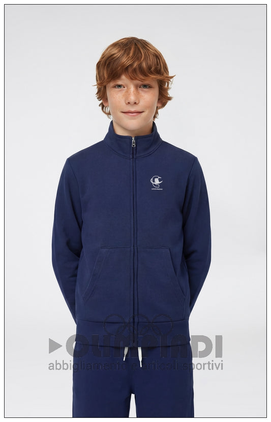 Tuta Ragazzo Champion Full Zip - 307536 Blu Navy | Cotone