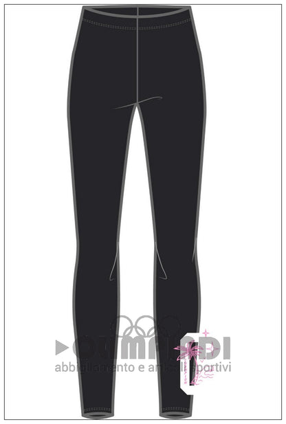 Leggings Ragazza Champion - 405373 Neri | Cotone Stretch