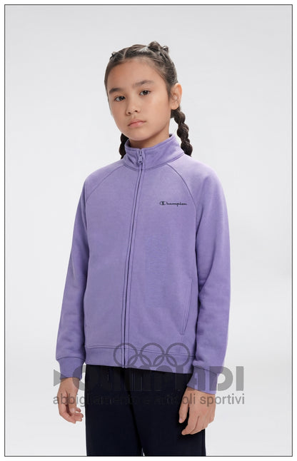 Tuta Bambina Champion Sweatsuit - 405380 Lilla e Nera | Misto Cotone