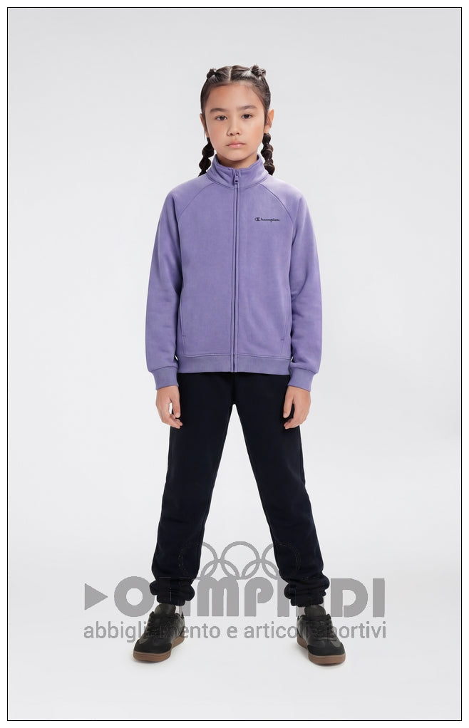 Tuta Bambina Champion Sweatsuit - 405380 Lilla e Nera | Misto Cotone