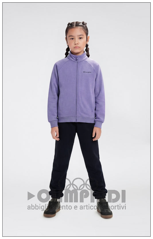 Tuta Bambina Champion Sweatsuit - 405380 Lilla e Nera | Misto Cotone