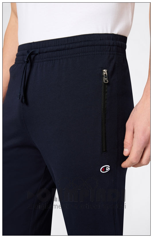 Pantaloni Tuta Uomo Champion Rib Cuff - 220807 Blu Navy | Tasche con Zip