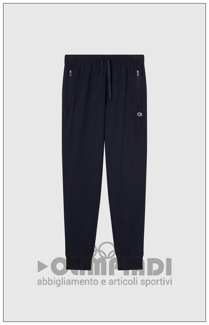 Pantaloni Tuta Uomo Champion Rib Cuff - 220807 Blu Navy | Tasche con Zip