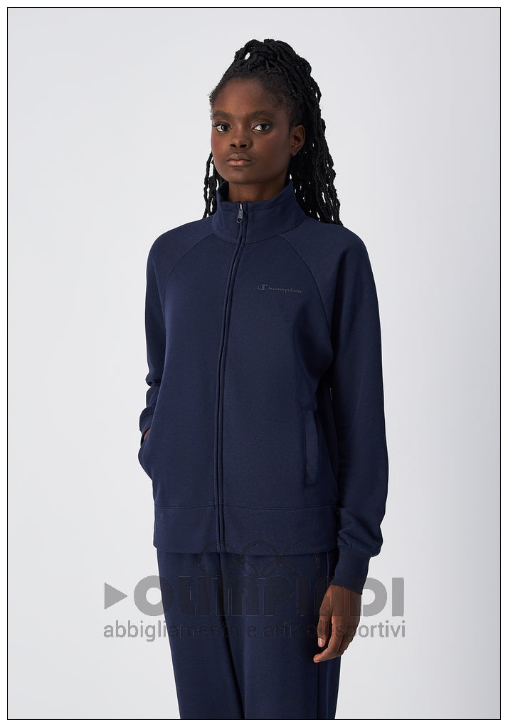 Tuta Donna Champion Slim Fit - 117988 Blu Navy | French Terry