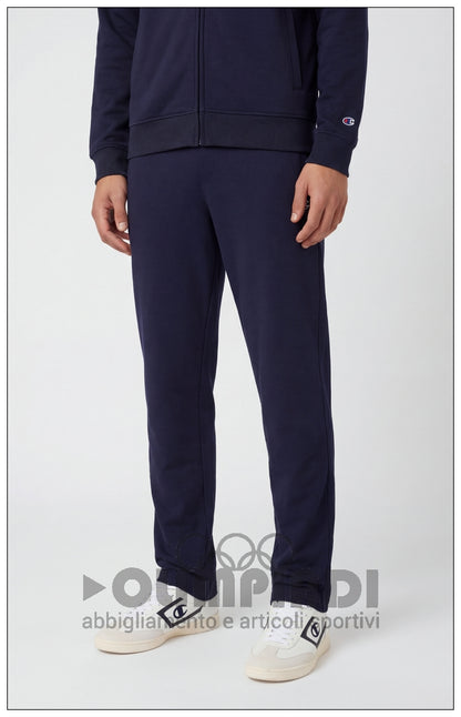 Tuta Uomo Champion Full Zip - 222248 Blu Navy | French Terry