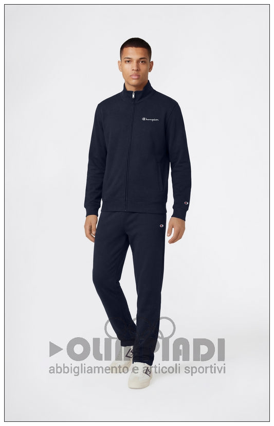 Tuta Uomo Champion Full Zip - 222248 Blu Navy | French Terry