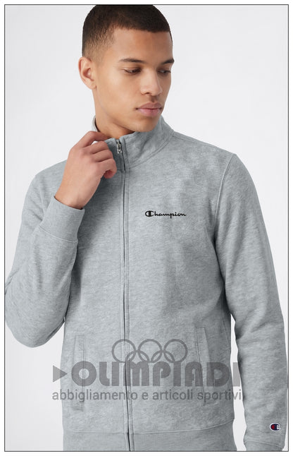 Tuta Uomo Champion Full Zip - 222248 Grigia e Nera | French Terry