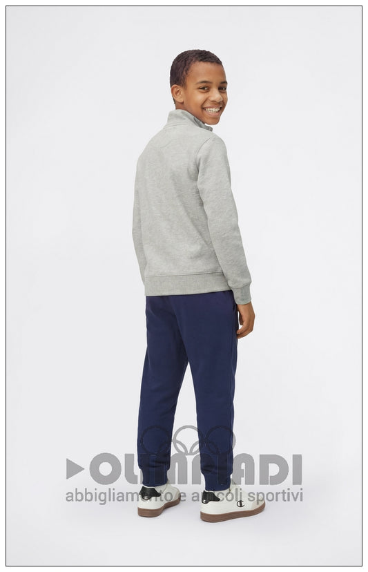 Tuta Ragazzo Champion Full Zip - 307536 Grigia e Blu | French Terry