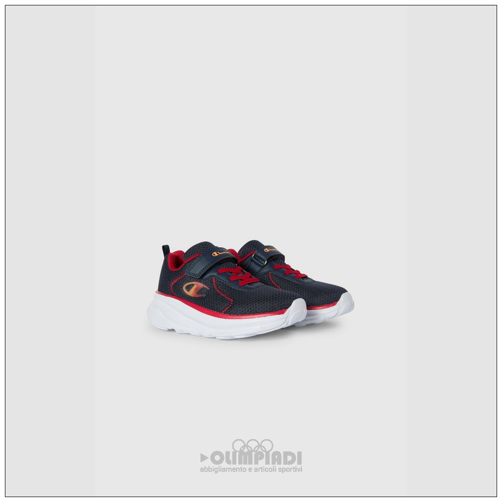 Scarpe Bambino Champion HRO J Low Cut - S33252 Blu e Rosse