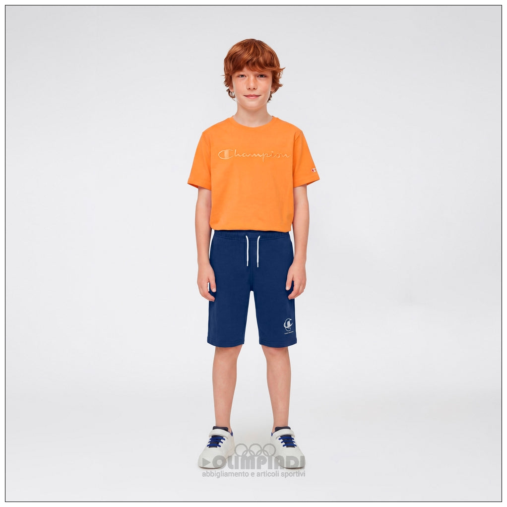 Pantaloncini Bermuda Bambino Champion - 307551 Blu Navy | Cotone