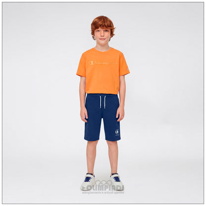 Pantaloncini Bermuda Bambino Champion - 307551 Blu Navy | Cotone