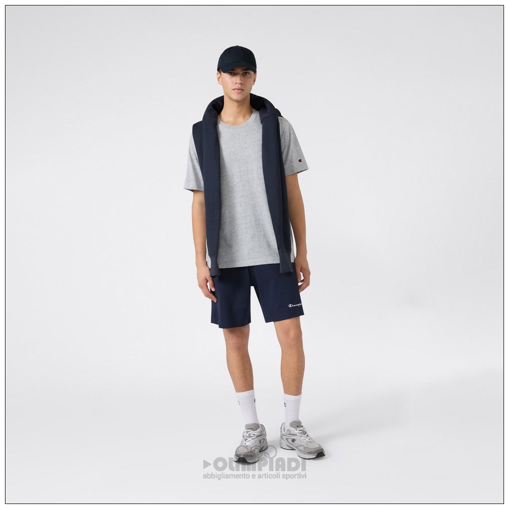 Pantaloncini Bermuda Uomo Champion - 221806 Blu Navy | French Terry