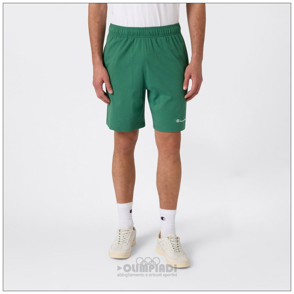 Pantaloncini Bermuda Uomo Champion - 221806 Verde | French Terry