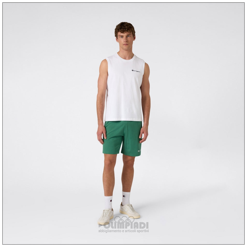 Pantaloncini Bermuda Uomo Champion - 221806 Verde | French Terry