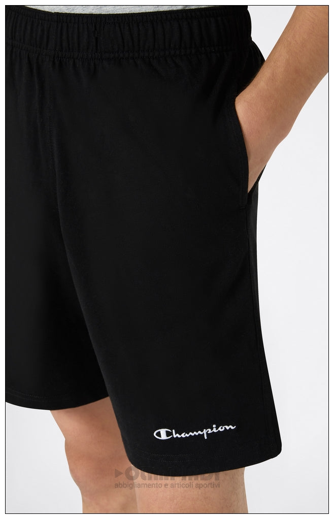 Pantaloncini Bermuda Uomo Champion - 221806 Neri | French Terry