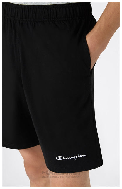 Pantaloncini Bermuda Uomo Champion - 221806 Neri | French Terry