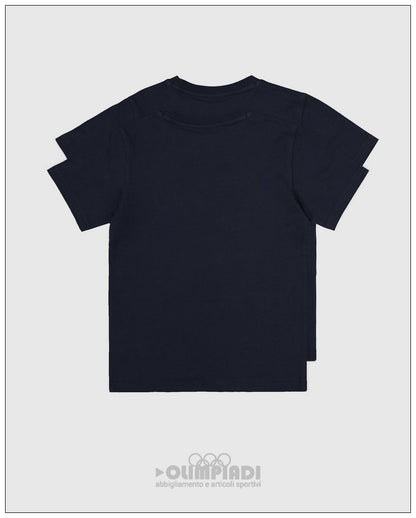 Set 2 T-Shirt Bambino Champion - 306581 Blu Navy | Puro Cotone