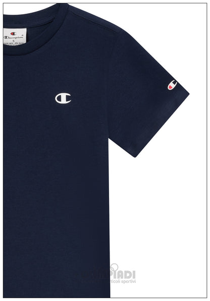 Set 2 T-Shirt Bambino Champion - 306581 Blu Navy | Puro Cotone