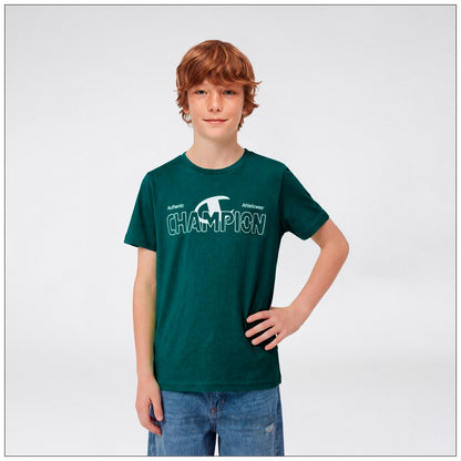 T-Shirt Bambino Champion - 307553 Verde Chiaro | Logo
