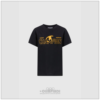T-Shirt Bambino Champion - 307553 Nera | Maxi Logo