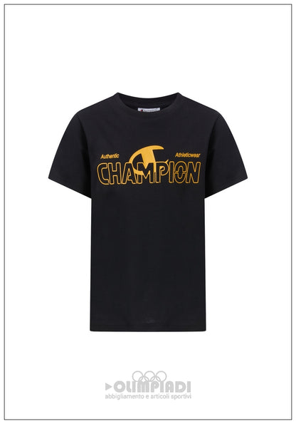 T-Shirt Bambino Champion - 307553 Nera | Maxi Logo