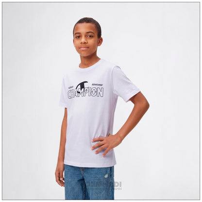 T-Shirt Bambino Champion - 307553 Bianca | Maxi Logo