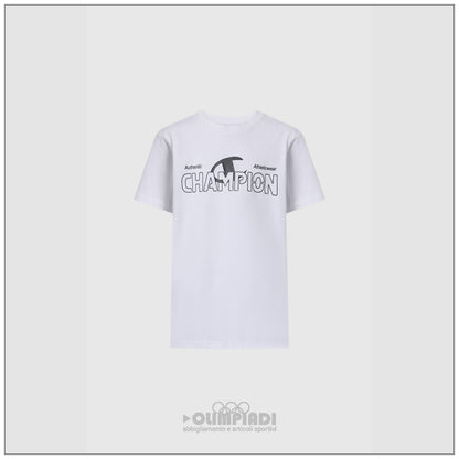 T-Shirt Bambino Champion - 307553 Bianca | Maxi Logo