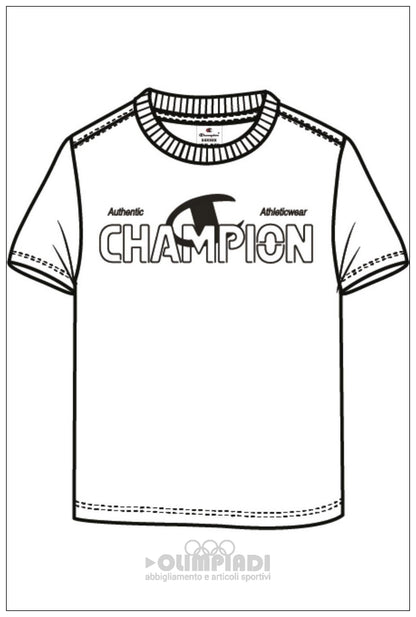 T-Shirt Bambino Champion - 307553 Bianca | Maxi Logo