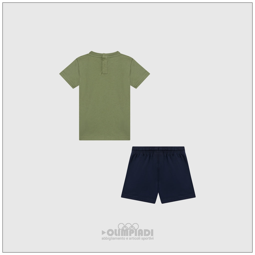 Completo Estivo Bambino Champion - 307584 Verde e Blu | Set 2 Pezzi