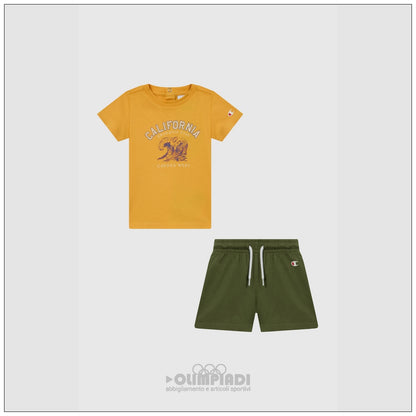 Completo Estivo Bambino Champion - 307584 Giallo | Set 2 Pezzi