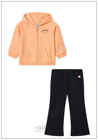 Completo Estivo Bambina Champion - 405368 Arancione e Nero | Set 2 Pezzi
